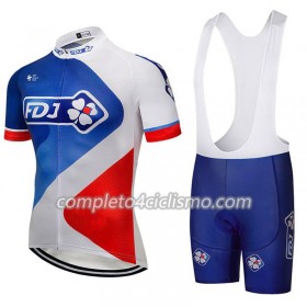Completo Maglia + Pantaloncino con bretelle 2018 FDJ N003
